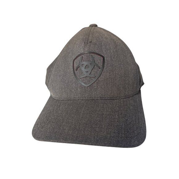 Ariat Grey Logo Adjustable Baseball Cap With Snapback Closure - Picture 1 of 4